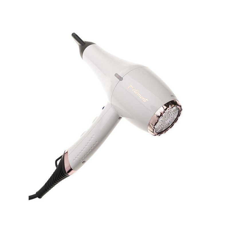 Sèche-cheveux professionnel Blanc et Rose 7e ÉLÉMENT