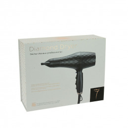 Sèche-cheveux professionnel noir 2200 W Diamond dryer