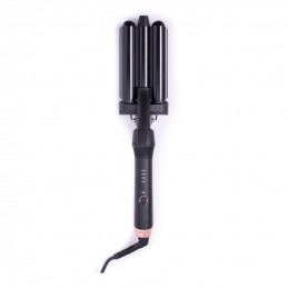 Fer à onduler professionnel 3 tubes Diamond Noir