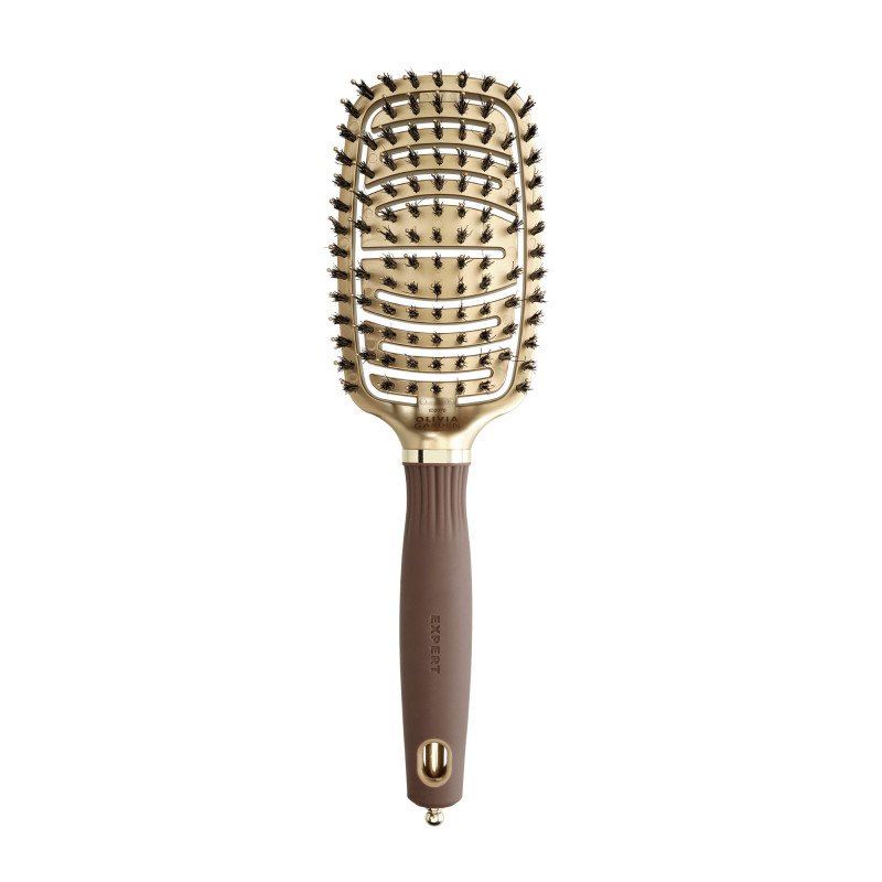 Brosse démêlante Expert Care Flex Gold&Brown - Olivia Garden