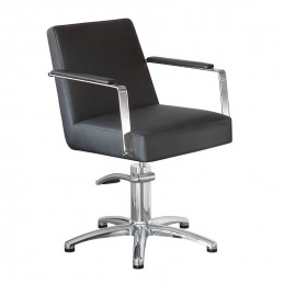 Fauteuil de coiffure London noir 79 x 59 cm 7e ÉLÉMENT