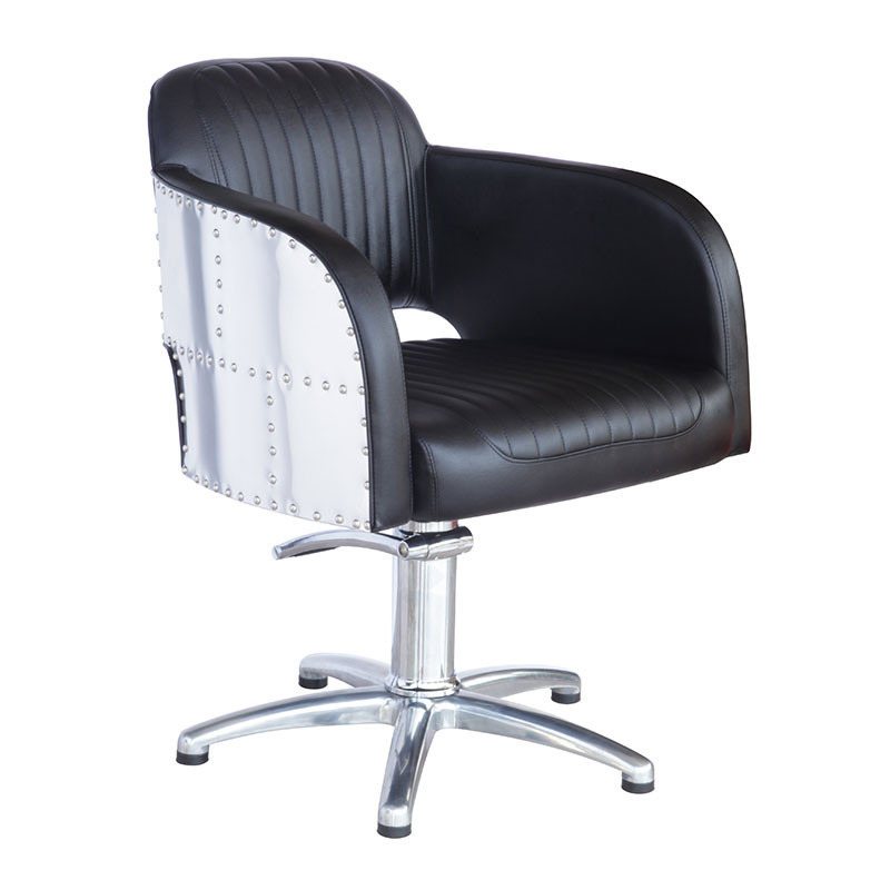Fauteuil de coiffure Brooklyn noir 53x99 cm - 7e ÉLÉMENT