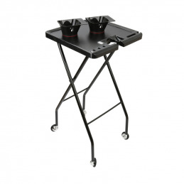 Table de service aimantée Noir avec 2 bols - 7e ÉLÉMENT