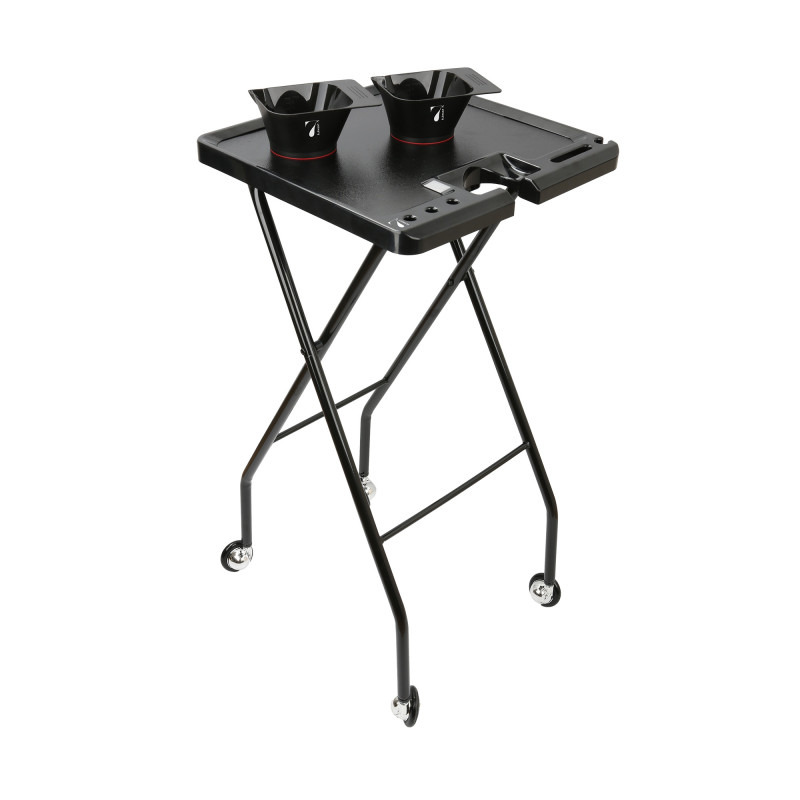 Table de service aimantée Noir avec 2 bols - 7e ÉLÉMENT