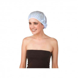 Bonnet de douche bleu en plastique Sibel