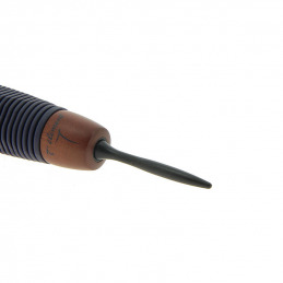 Brosse 38 mm avec manche silicone bleu