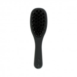 Brosse massante coiffure noire 2-en-1
