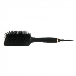Brosse à cheveux noire avec finitions rose gold