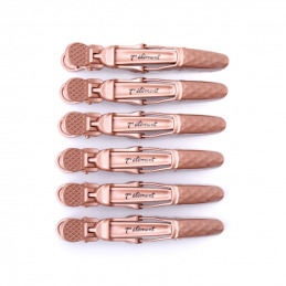 Lot de 6 pinces coiffure Diamond rose gold