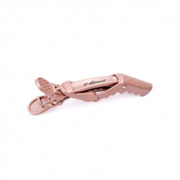 Pinces cheveux coiffeur Diamond rose gold x6