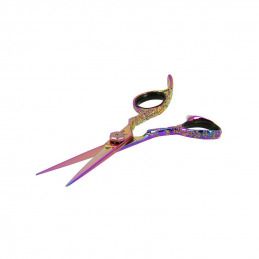 Ciseaux Rainbow chromé offset 5,5 pouces - 7e ÉLÉMENT Ciseaux Rainbow chromé offset 5,5 pouces - 7e ÉLÉMENT