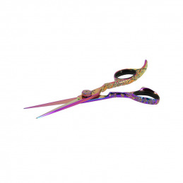 Ciseaux de coupe ergonomiques Rainbow chromé 5.5 - 7e ÉLÉMENT Ciseaux de coupe ergonomiques Rainbow chromé 5.5 - 7e ÉLÉMENT