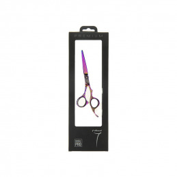 Ciseaux de coupe rose Rainbow 5.5 pouces - 7e ÉLÉMENT Ciseaux de coupe rose Rainbow 5.5 pouces - 7e ÉLÉMENT