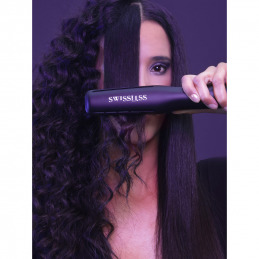 Lisseur séchant avec plaques céramique Aura Noir Lisseur séchant avec plaques céramique Aura Noir