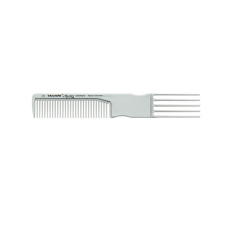 Peigne fourchette gris Triumph Master pour mise en plis