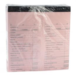 Carnet de caisse sans numéro x10 Rose - Sibel
