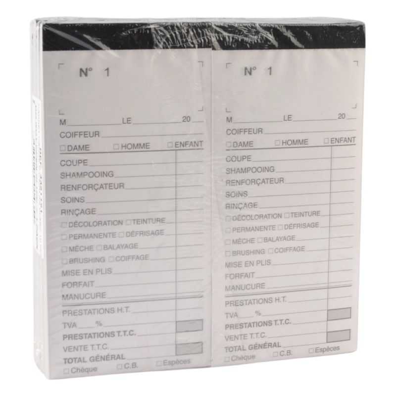 Carnet de caisse carbone x10 Blanc - Sibel Carnet de caisse carbone x10 Blanc - Sibel