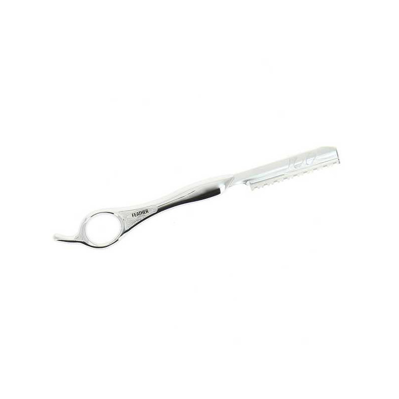 Rasoir coiffeur grand modèle Chrome Feather
