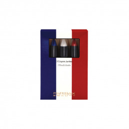 Coffret crayons de maquillage bleu blanc rouge Parisax