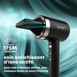 Sèche-cheveux LED rouge et bleue ENIGMA TRI-CARE Sèche-cheveux LED rouge et bleue ENIGMA TRI-CARE