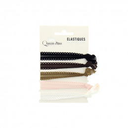 Élastique cheveux en dentelle Pop'bow x5 Queen Pam