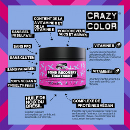 Masque capillaire Bond Recovery pour cheveux fragilisés - Crazy Color Masque capillaire Bond Recovery pour cheveux fragilisés - Crazy Color