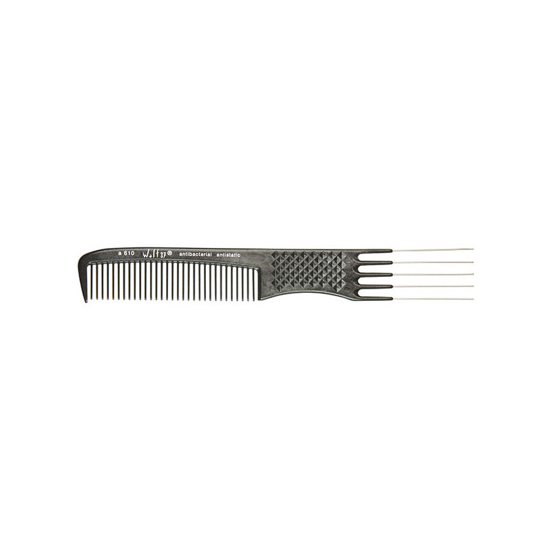 Peigne fourchette Wolf noir Hercules pour crêpage