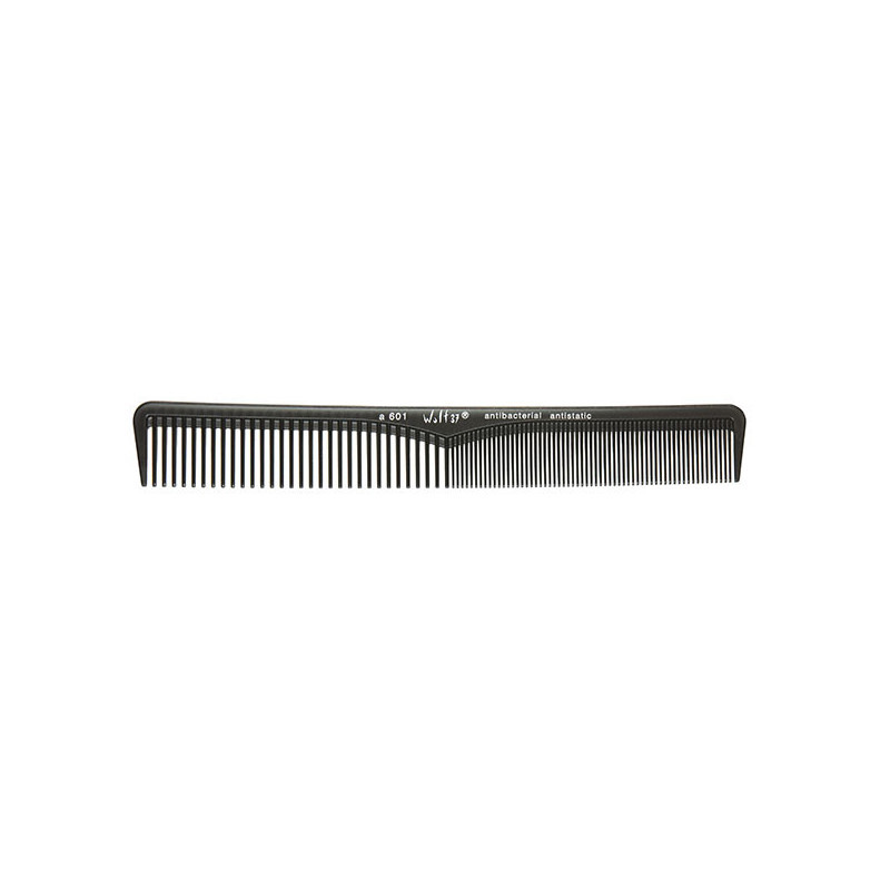 Peigne droit afro Wolf A601 noir Hercules
