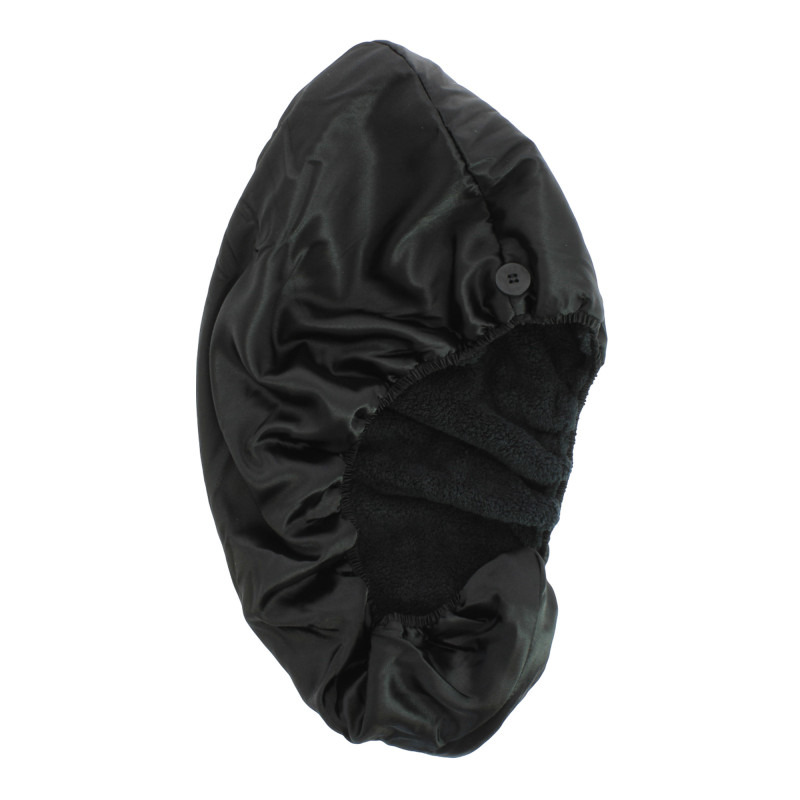 Serviette coiffeur réversible noire 7e ÉLÉMENT