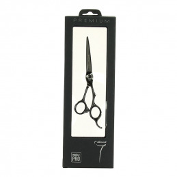 Ciseaux de coupe 5.75 pouces 7e ÉLÉMENT noir chromé