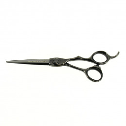 Ciseaux coiffure pro lames 3D finition titane noir 7e ÉLÉMENT