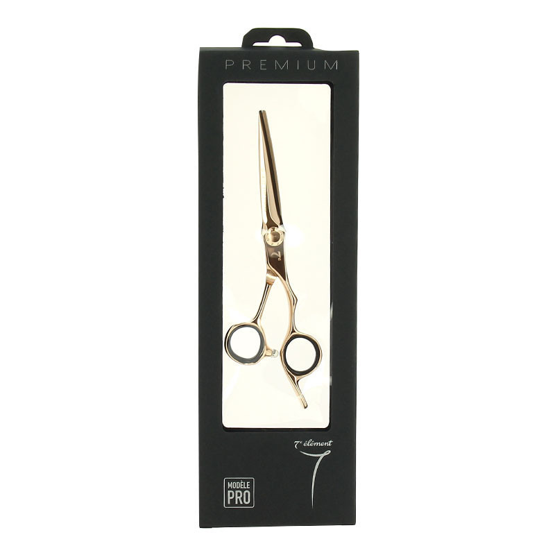 Ciseaux de coupe 5.75 rose gold lames 3D 7e ÉLÉMENT