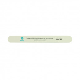 Lime à ongles professionnelle droite 180/180 blanche Estheo