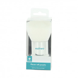 Pinceau à poussière pour ongles Blanc & Argent Estheo