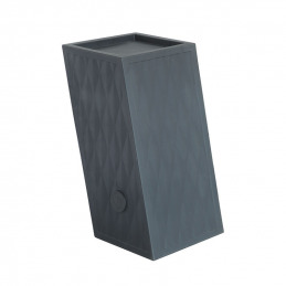 Meuble de rangement noir pour bac de lavage Coiffeo
