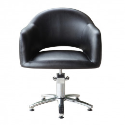 Fauteuil Diva noir pour salon de coiffure Fauteuil Diva noir pour salon de coiffure
