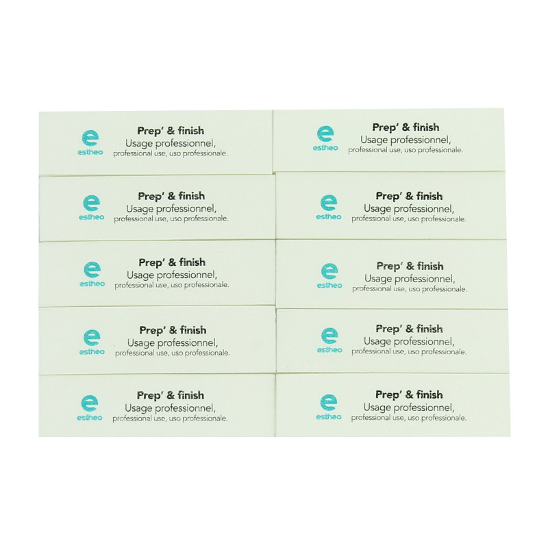 Set de 10 blocs ponce blancs Estheo pour ongles