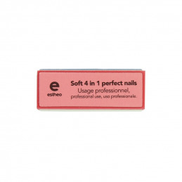 Mini bloc polissoir 4 faces pour ongles naturels Rose & Bleu Estheo