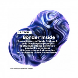 Baume décolorant capillaire violet Blond Studio 500 g