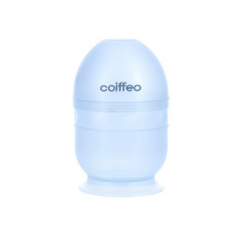 Shaker doseur transparent bleu Coiffeo pour coloration