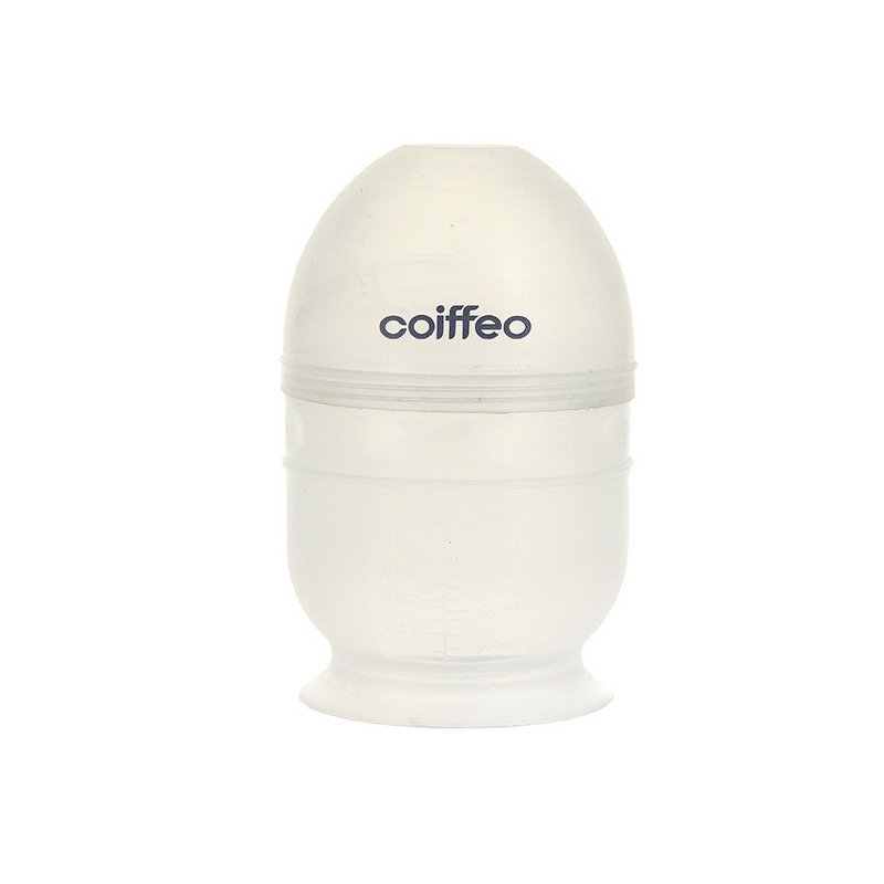 Shaker doseur blanc transparent pour coloration Coiffeo
