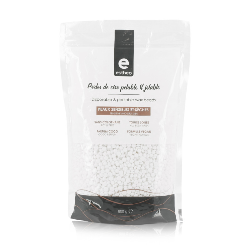 Perles de cire pelable Coco sans colophane Estheo