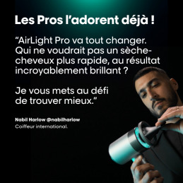 Sèche-cheveux professionnel à lumière infrarouge AirLight Pro