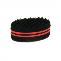 Éponge twist curl noire Coiffeo pour cheveux crépus
