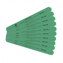 Lime à ongles droite 180/180 verte Estheo, lot de 10