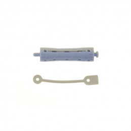 Bigoudis courts de permanente 70 x 13 mm gris et bleu Coiffeo