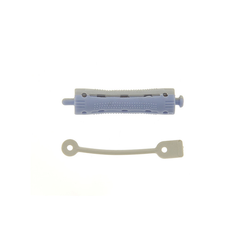Bigoudis courts de permanente 70 x 13 mm gris et bleu Coiffeo