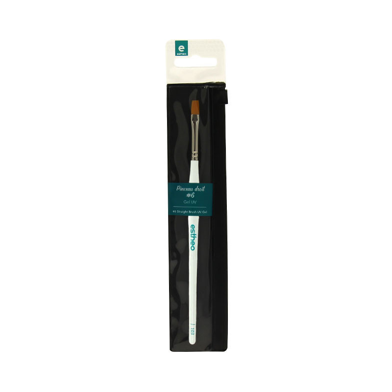 Pinceau droit taille 6 pour gel UV Estheo