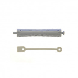 Bigoudis de permanente longs 91x13 mm par 12 Gris & Bleu Coiffeo