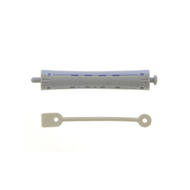 Bigoudis de permanente longs 91x13 mm par 12 Gris & Bleu Coiffeo